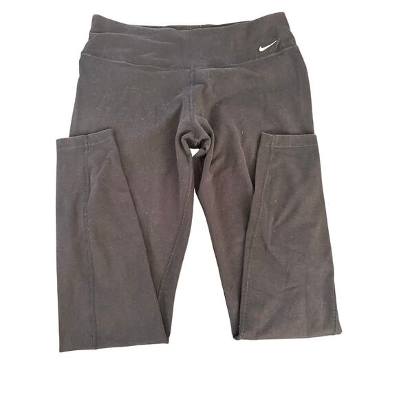Nike Women's Brown Dri-Fit Activewear Ankle Leggings Size Large - Picture 1 of 4